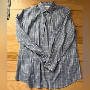 Charles Tyrwhitt Blue Plaid Dress Shirt